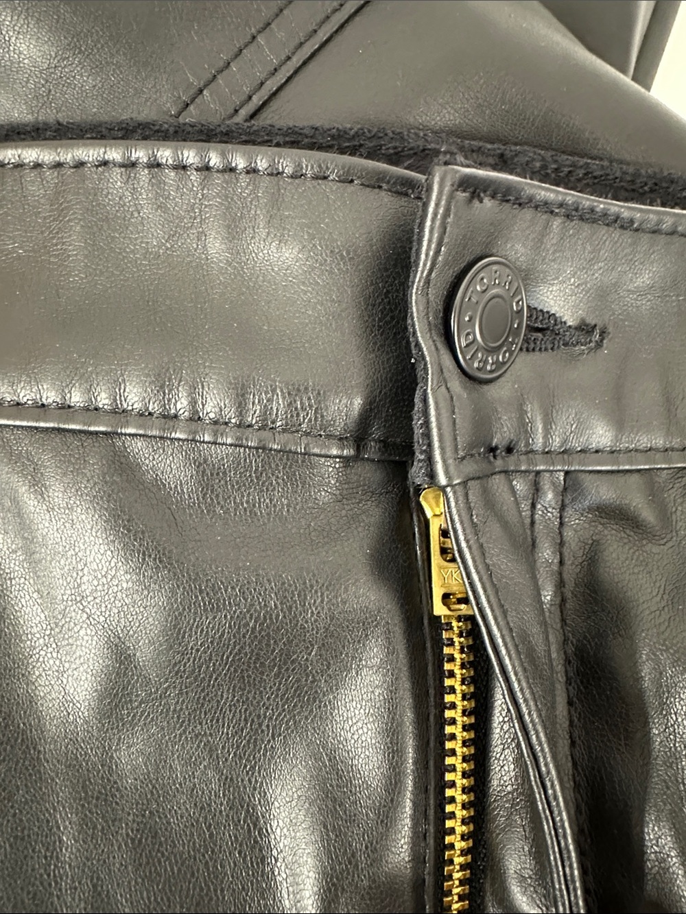 NWT Torrid Faux Leather Pants Black Perfect Skinny High Rise Women’s Sz 18 Tall - Picture 8 of 9